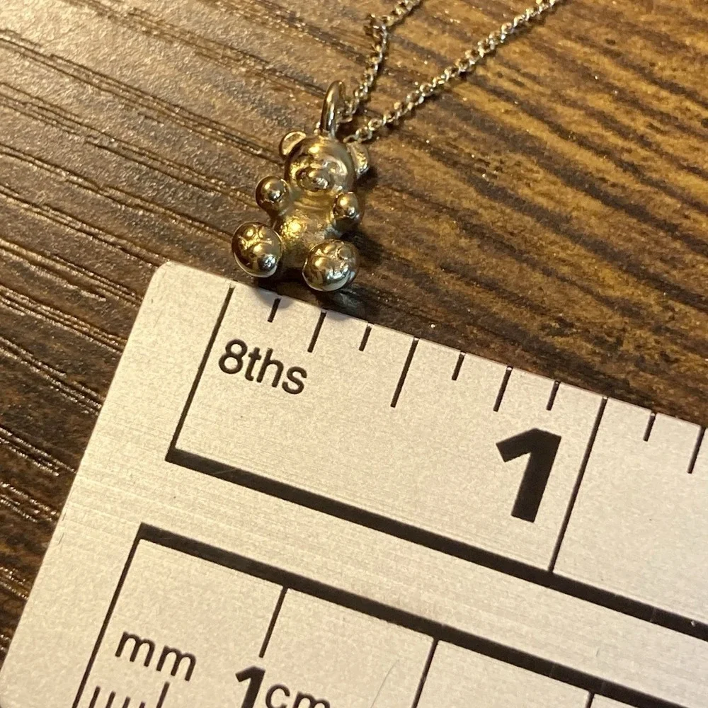 Hey Harper Bear With Me Mini Teddy Bear Necklace 17.7
